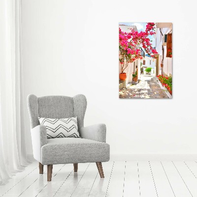 Large canvas wall art Greek streets