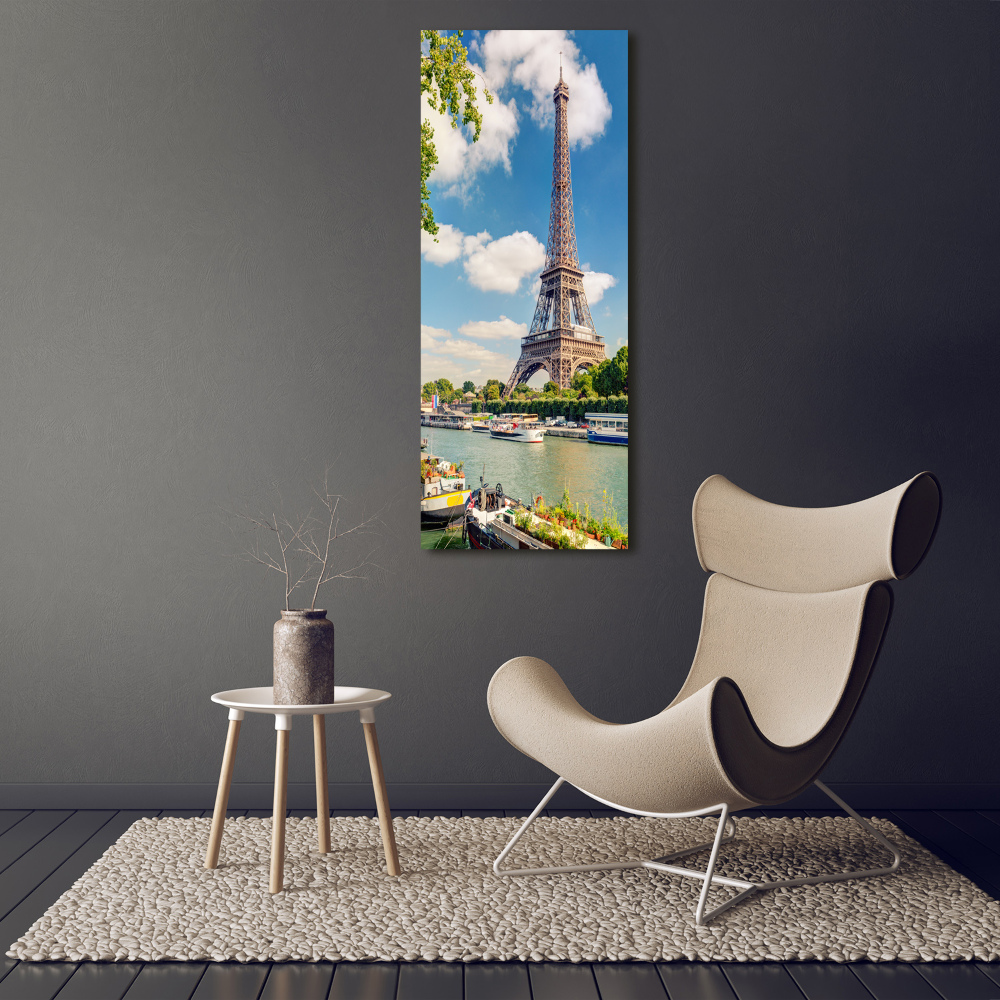 Wall art canvas large Eiffel Paris tower