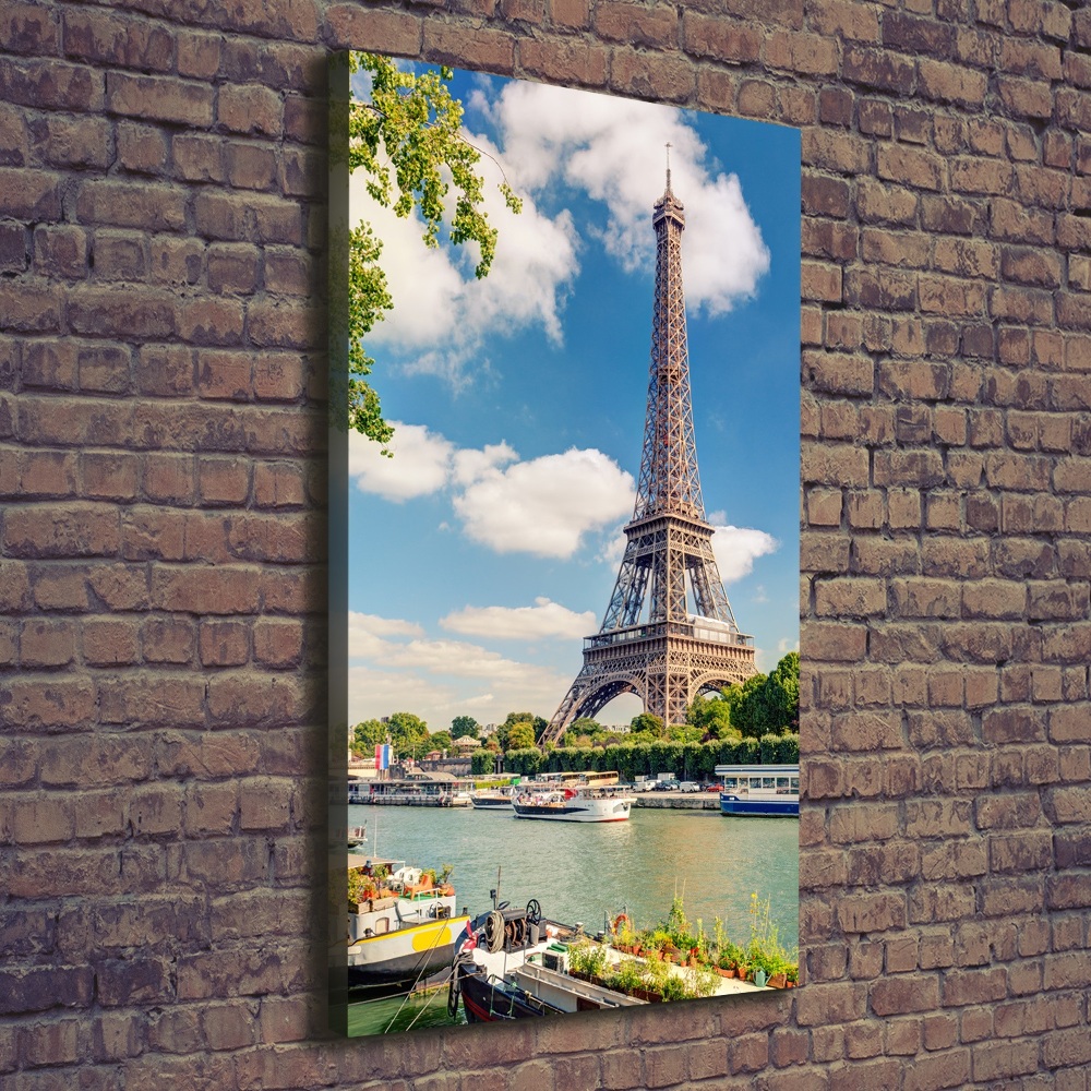 Wall art canvas large Eiffel Paris tower