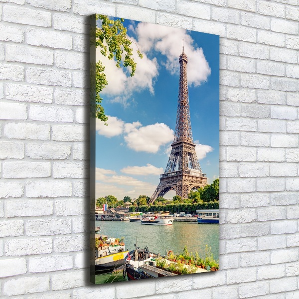 Wall art canvas large Eiffel Paris tower