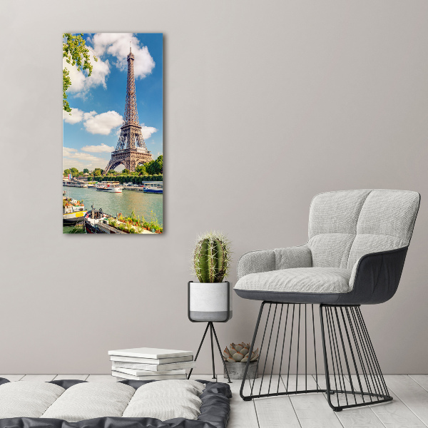 Wall art canvas large Eiffel Paris tower