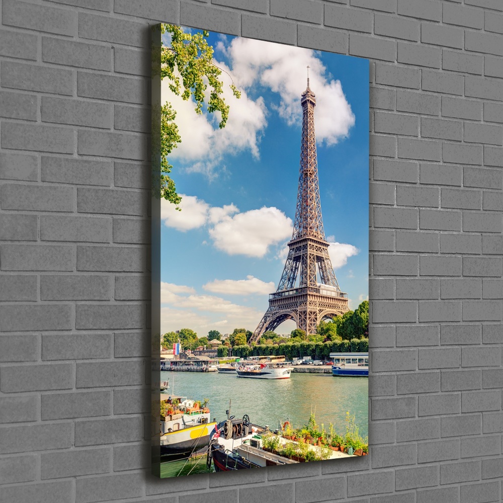 Wall art canvas large Eiffel Paris tower