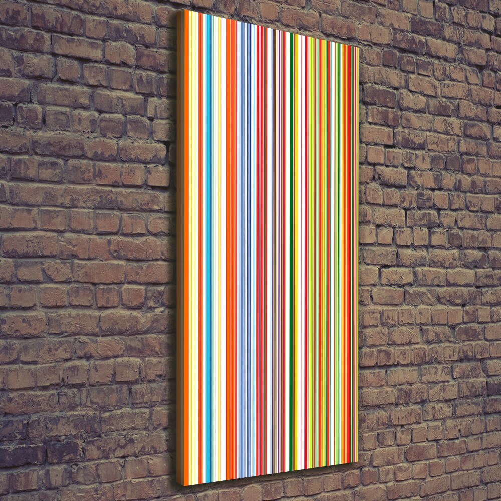 Picture canvas print Colorful stripes