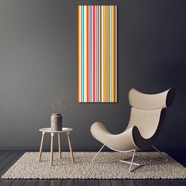 Picture canvas print Colorful stripes