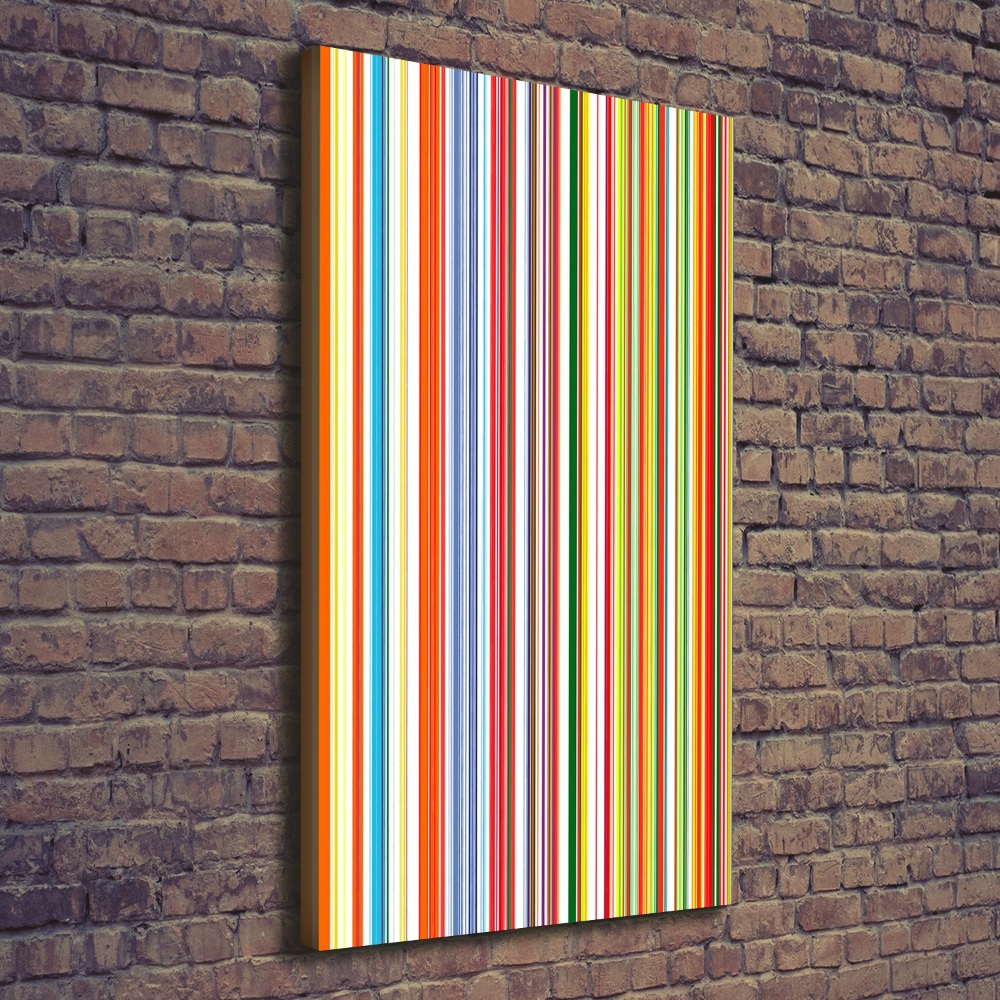 Picture canvas print Colorful stripes