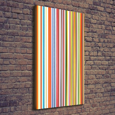 Picture canvas print Colorful stripes