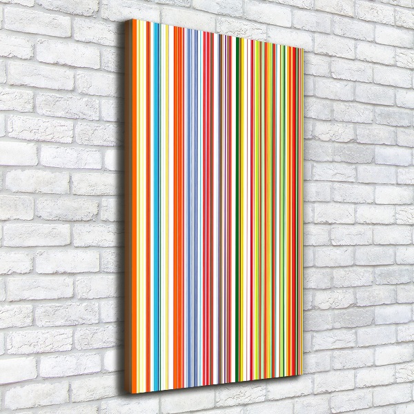 Picture canvas print Colorful stripes