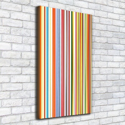 Picture canvas print Colorful stripes