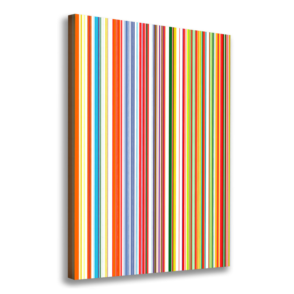 Picture canvas print Colorful stripes