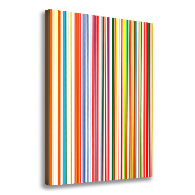 Picture canvas print Colorful stripes