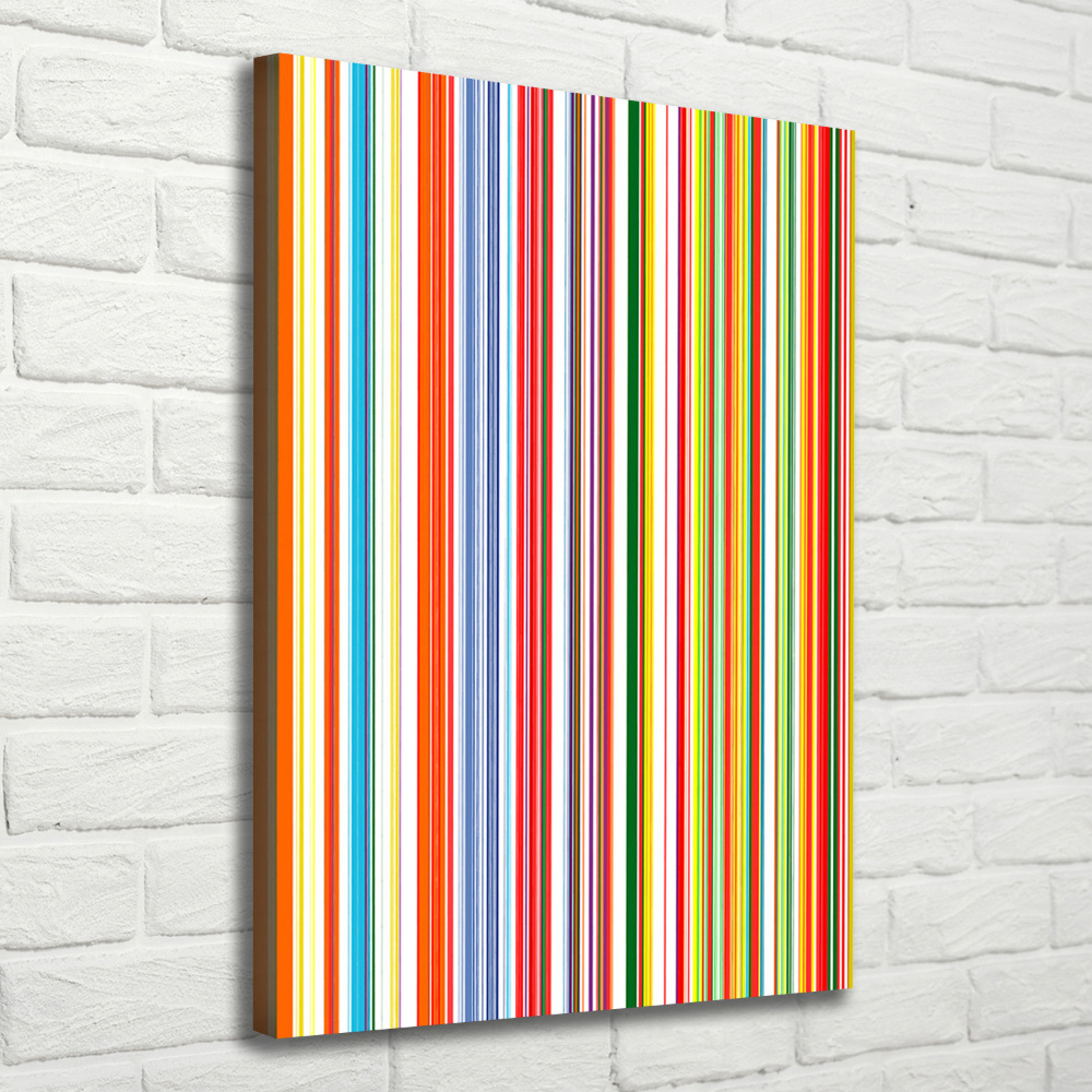 Picture canvas print Colorful stripes