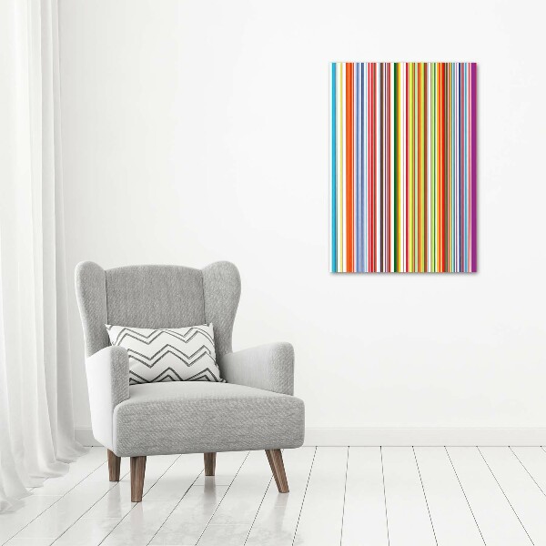 Picture canvas print Colorful stripes