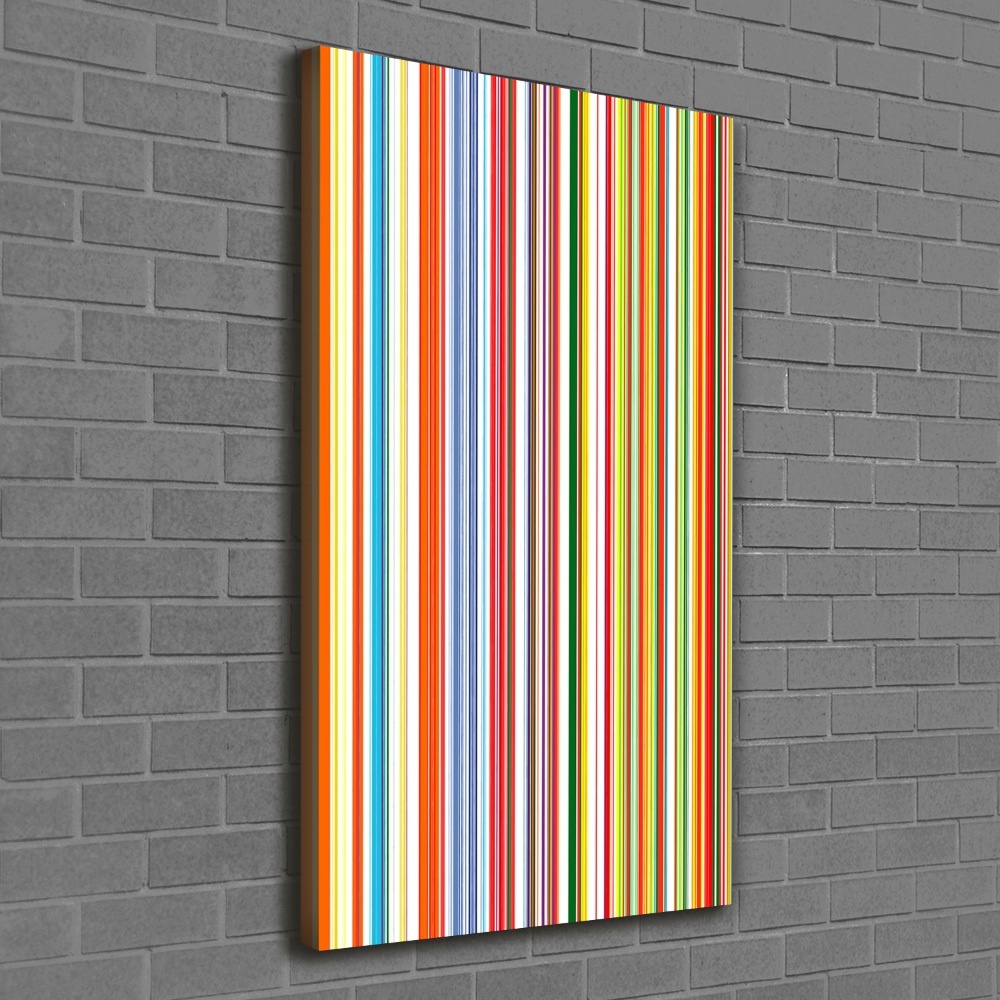 Picture canvas print Colorful stripes