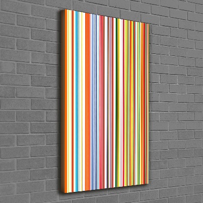 Picture canvas print Colorful stripes