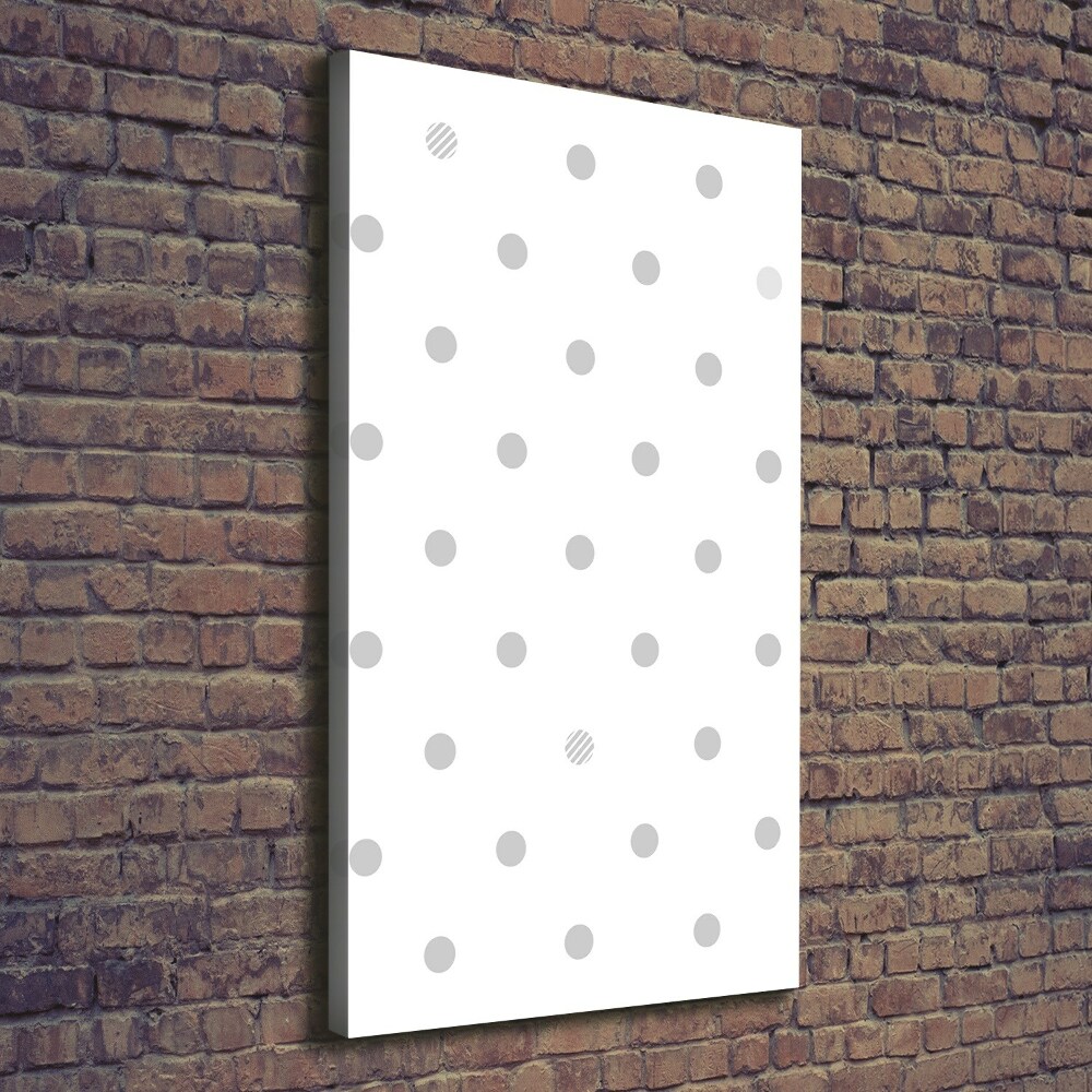 Wall canvas art Dots and hearts