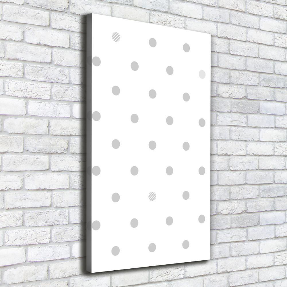 Wall canvas art Dots and hearts