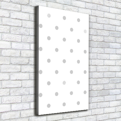 Wall canvas art Dots and hearts