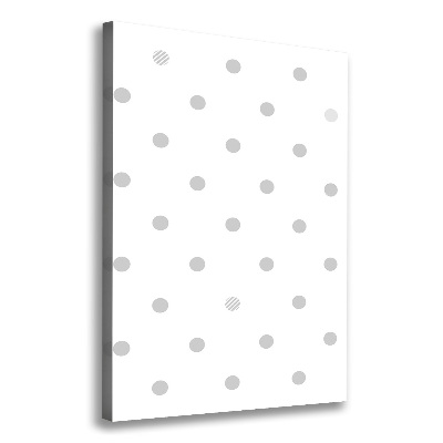 Wall canvas art Dots and hearts