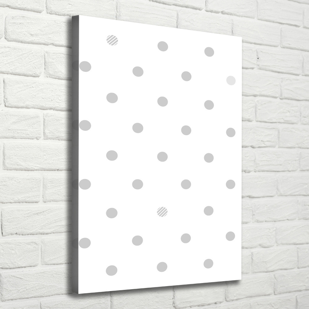 Wall canvas art Dots and hearts