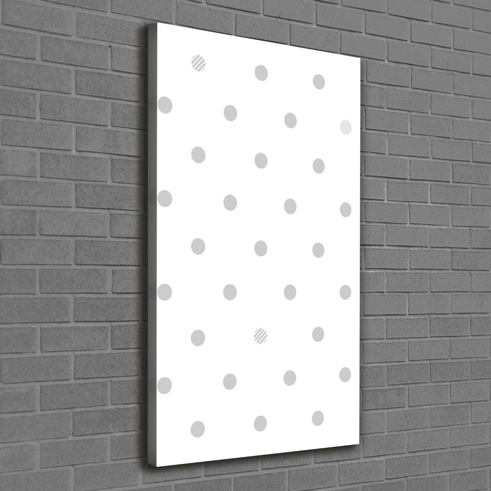 Wall canvas art Dots and hearts