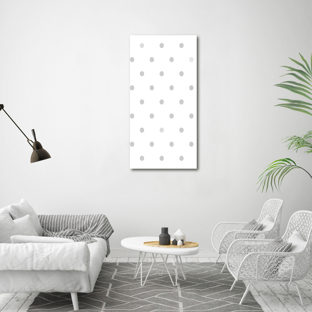 Wall canvas art Dots and hearts