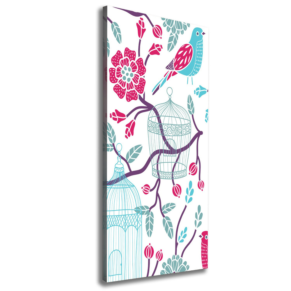 Canvas wall art Bird cages