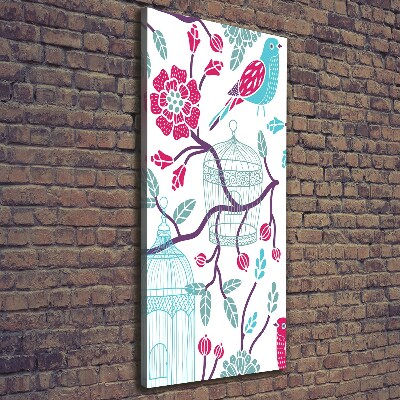 Canvas wall art Bird cages