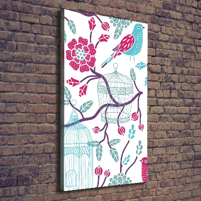 Canvas wall art Bird cages