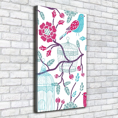 Canvas wall art Bird cages