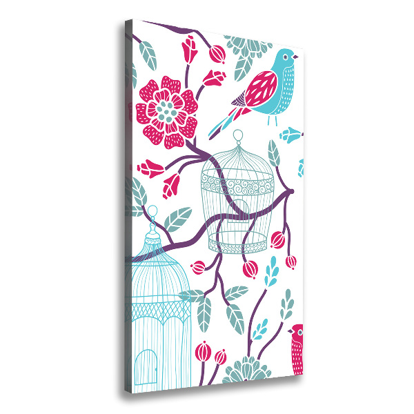 Canvas wall art Bird cages