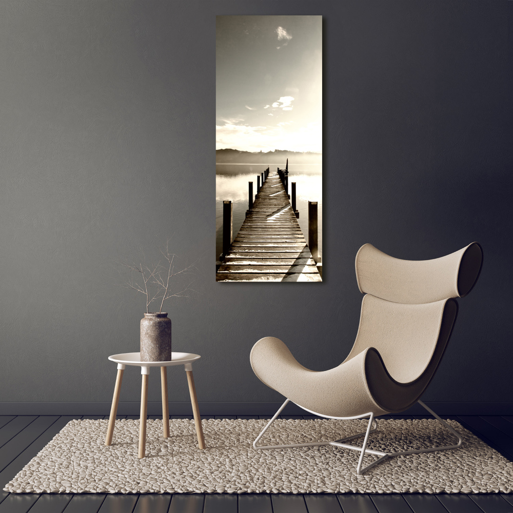 Canvas wall art Wooden pier