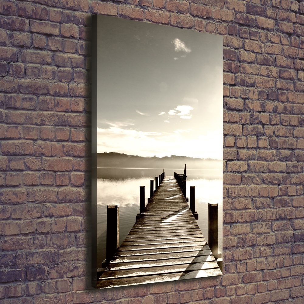 Canvas wall art Wooden pier