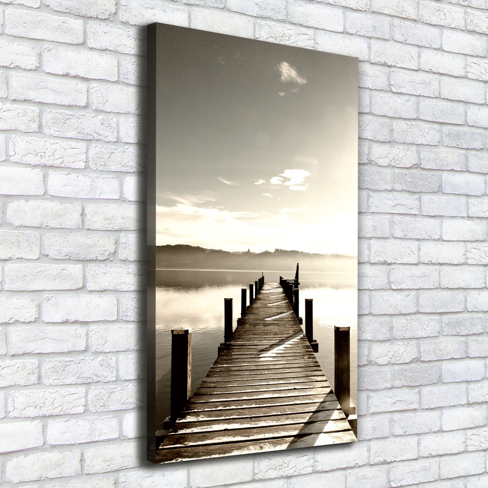 Canvas wall art Wooden pier