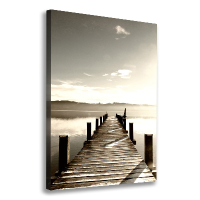 Canvas wall art Wooden pier