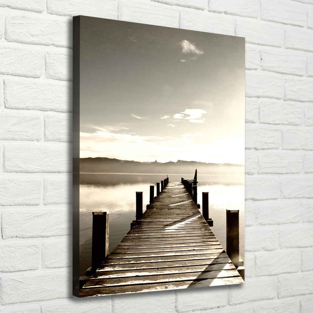 Canvas wall art Wooden pier