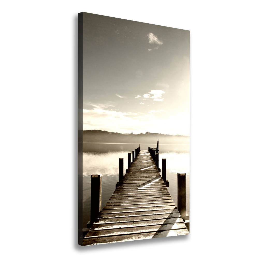 Canvas wall art Wooden pier