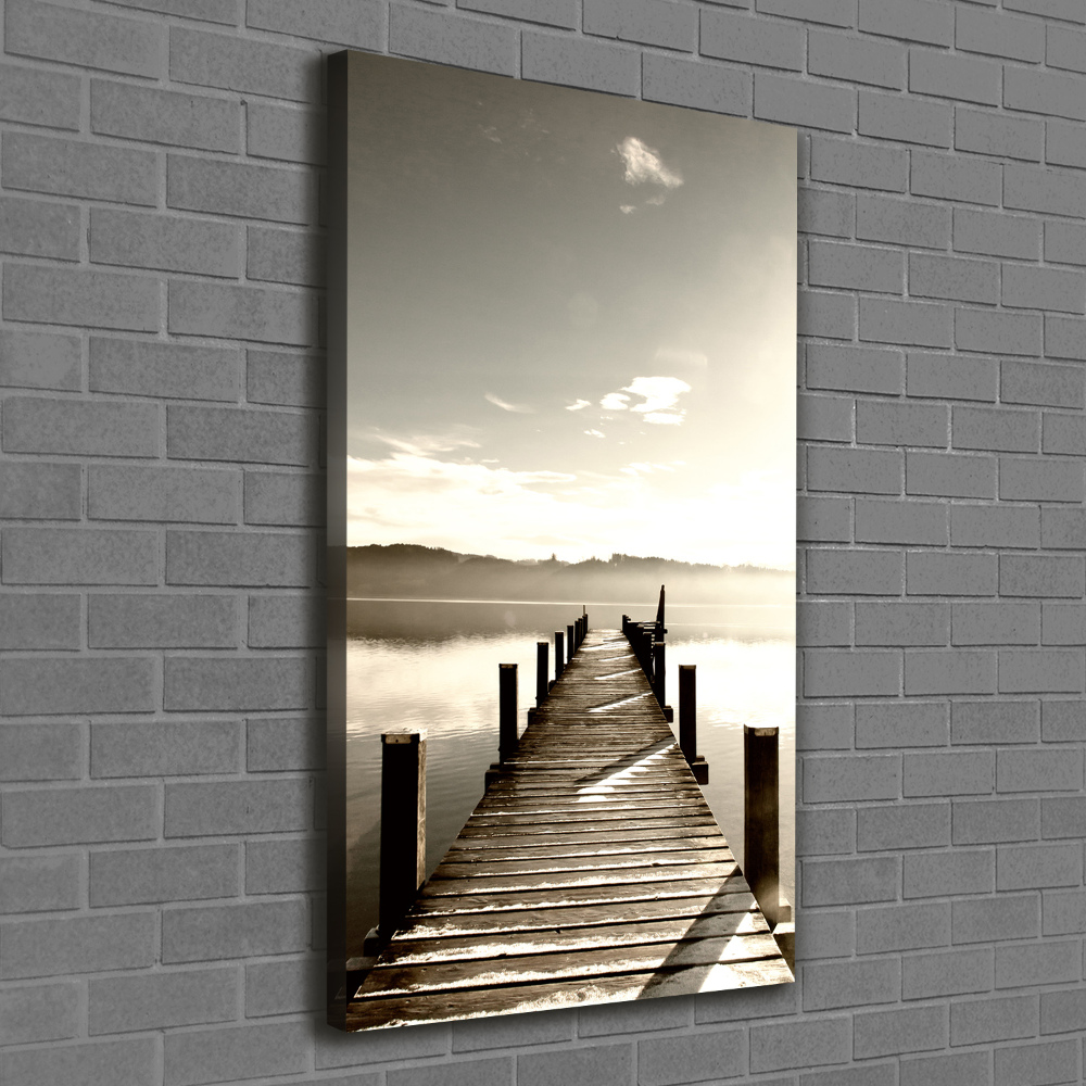 Canvas wall art Wooden pier