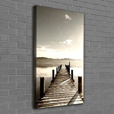 Canvas wall art Wooden pier