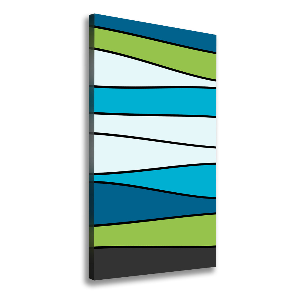 Canvas wall art Colorful stripes