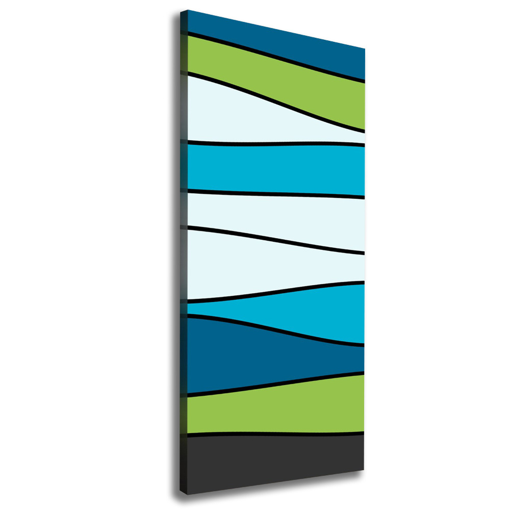 Canvas wall art Colorful stripes