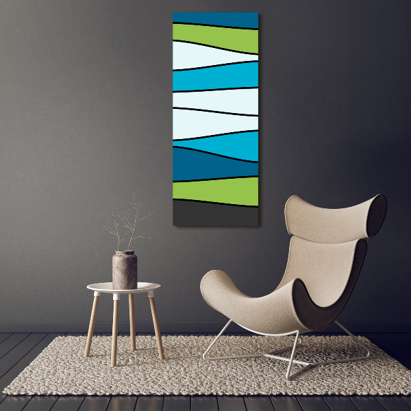 Canvas wall art Colorful stripes