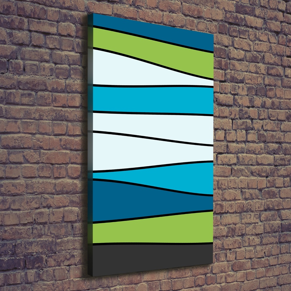 Canvas wall art Colorful stripes