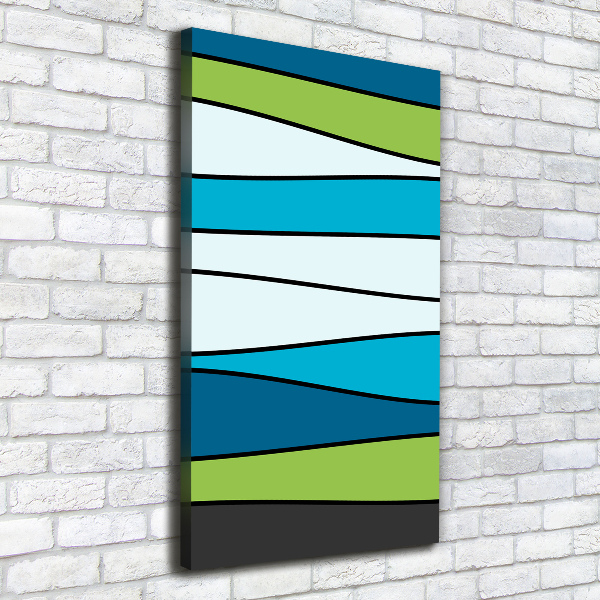 Canvas wall art Colorful stripes