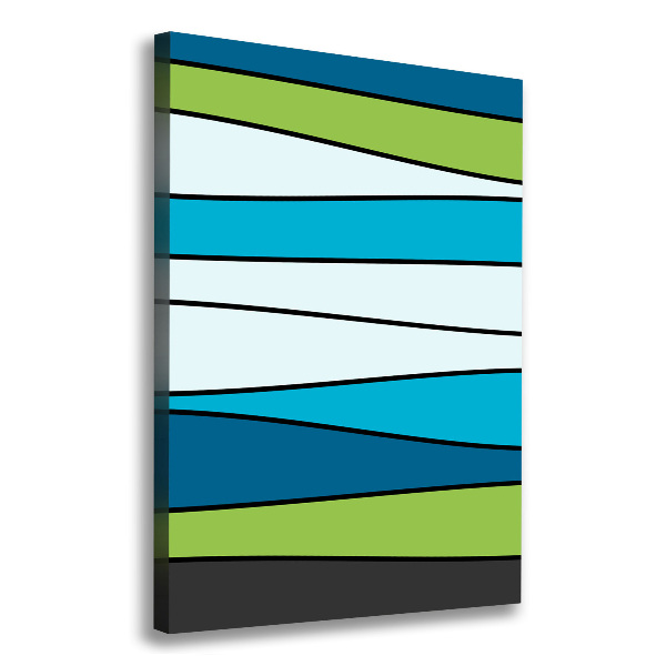 Canvas wall art Colorful stripes