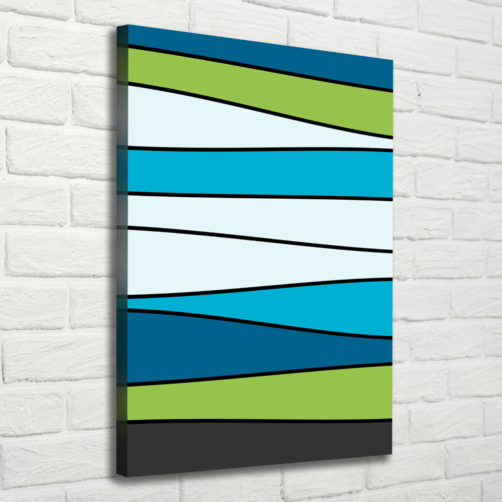 Canvas wall art Colorful stripes