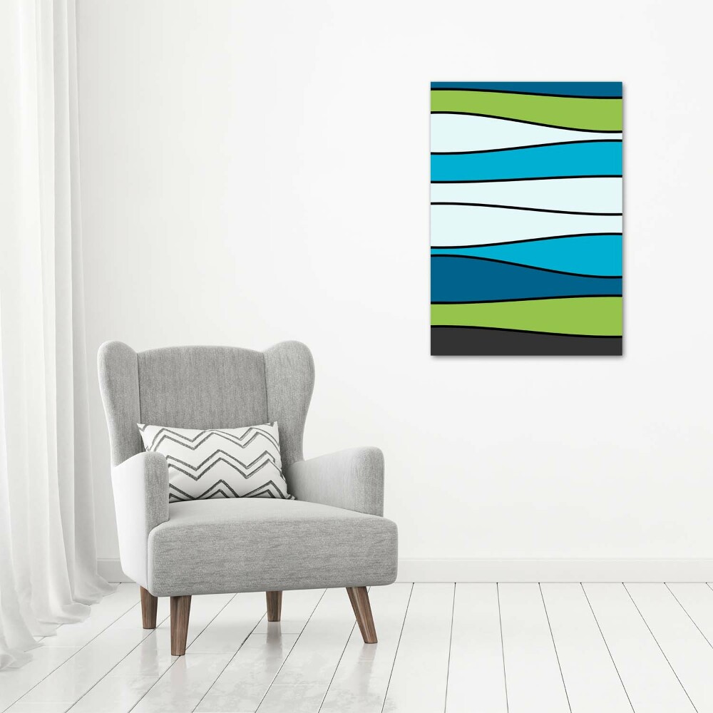 Canvas wall art Colorful stripes