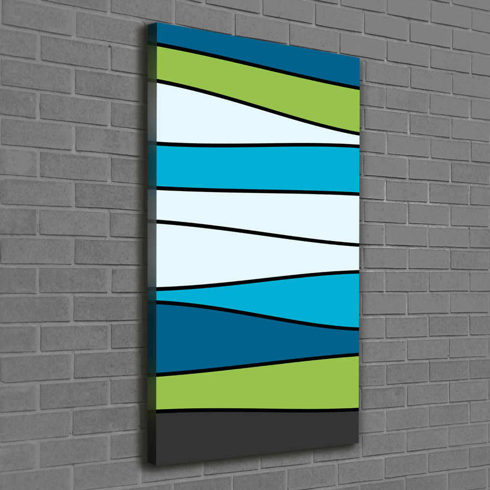 Canvas wall art Colorful stripes