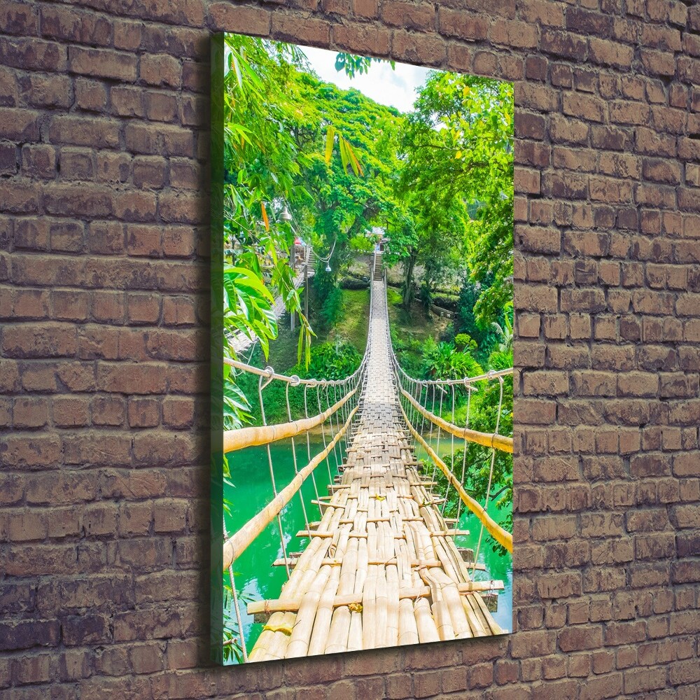 Large canvas wall art Hanging bridge