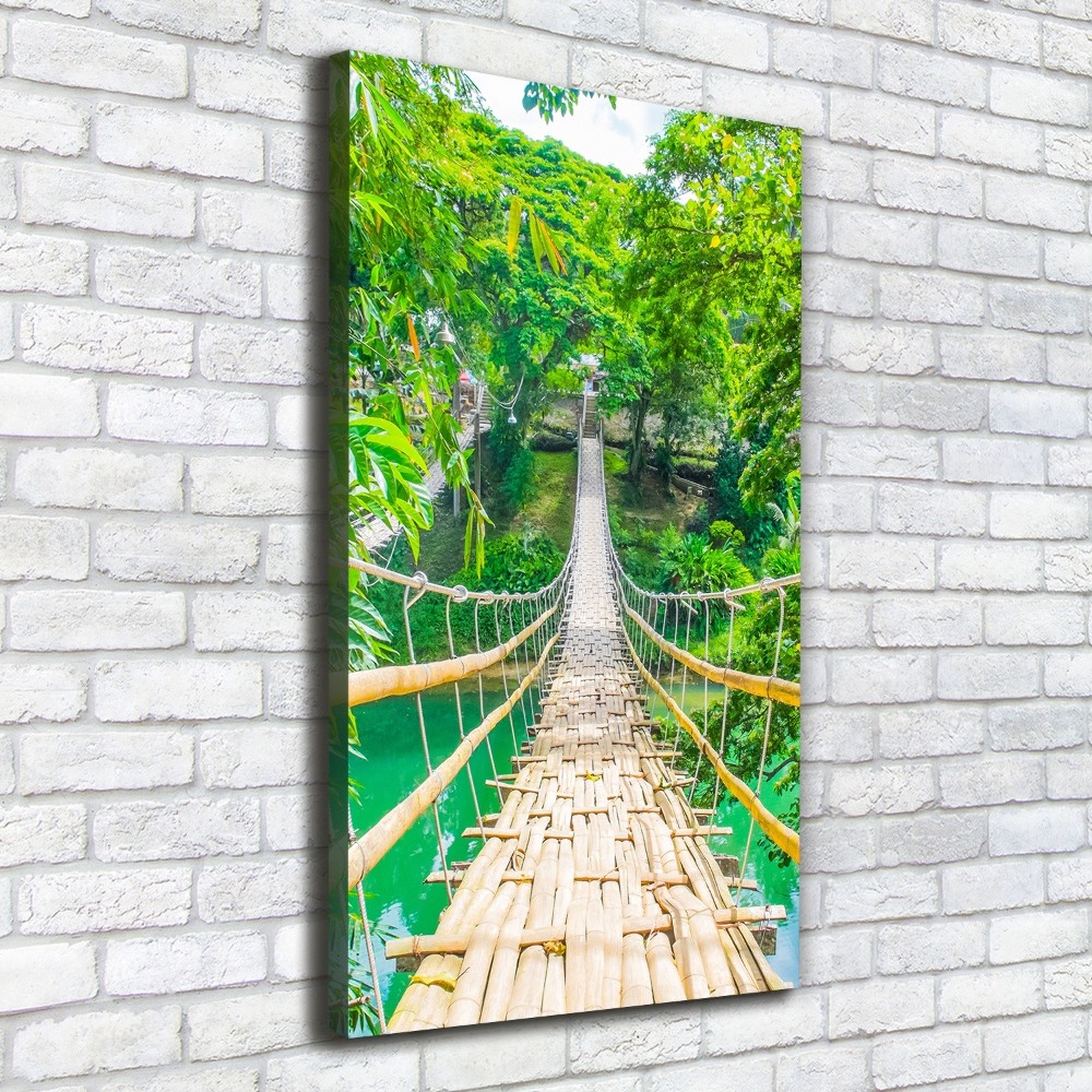 Large canvas wall art Hanging bridge