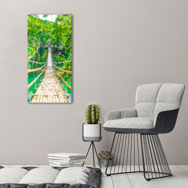 Large canvas wall art Hanging bridge